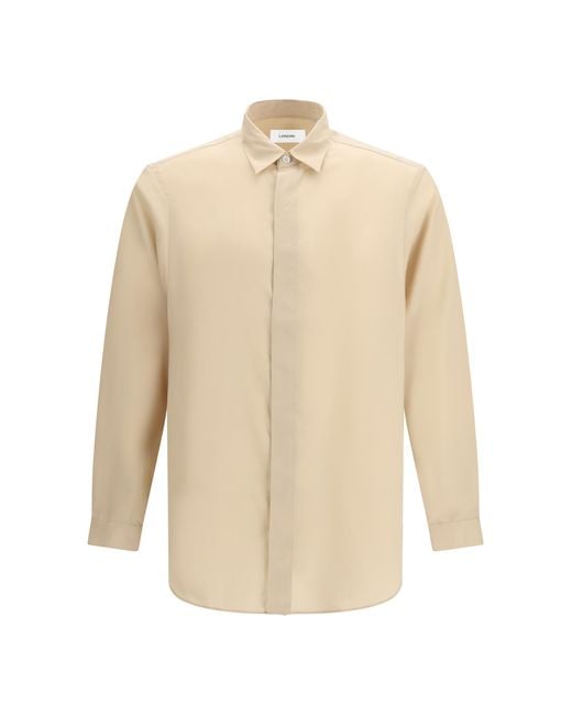 Lardini Natural Shirt Ricerca Tencel for men