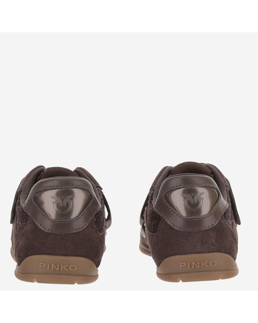 Pinko Brown Sneakers Yulia 03 Upper: Leather Trainers