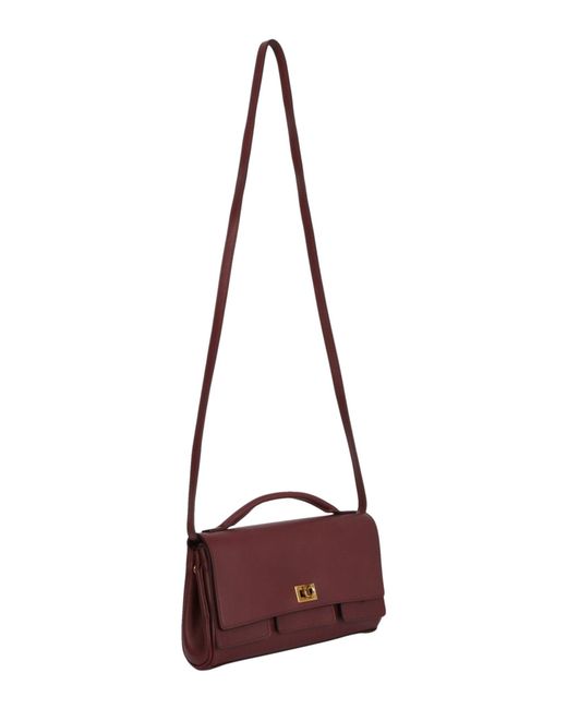 Balenciaga Purple Bel Air Clutch S 834943-2Abav-6036 Outer: Calfskin Leather Clutches