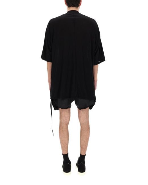 Rick Owens Black T-Shirt Cotton T-Shirts for men