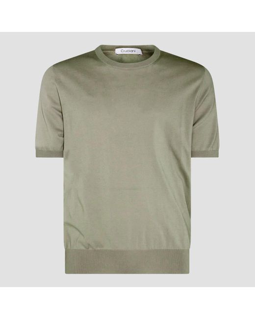 Cruciani Green Cotton T-Shirt for men