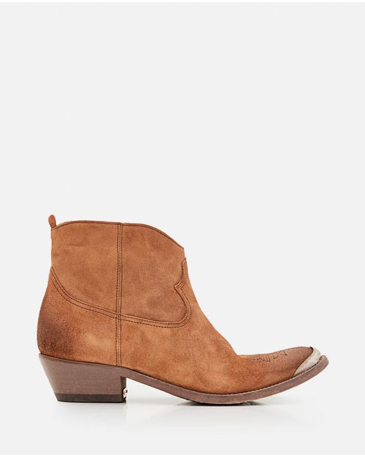Golden Goose Deluxe Brand Brown Leather Ankle Boots