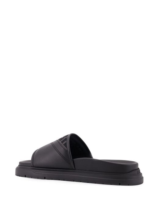 Fendi Black Diagonal' Sandals for men