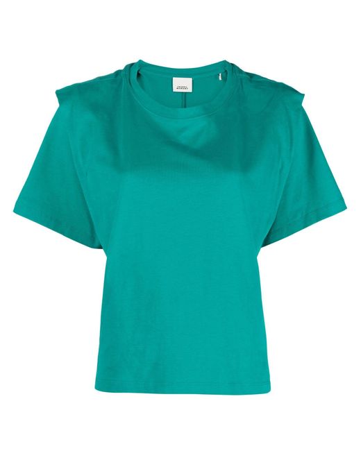 Isabel Marant Blue Zelitos Organic-cotton T-shirt