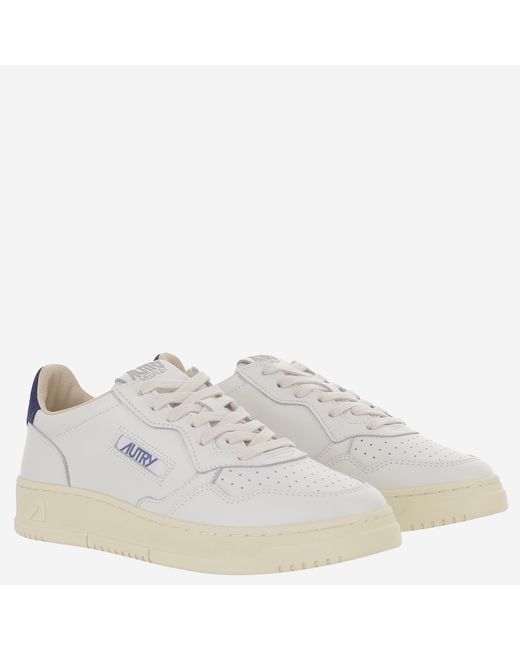 Autry White Sneakers Medalist Low Leather Trainers for men