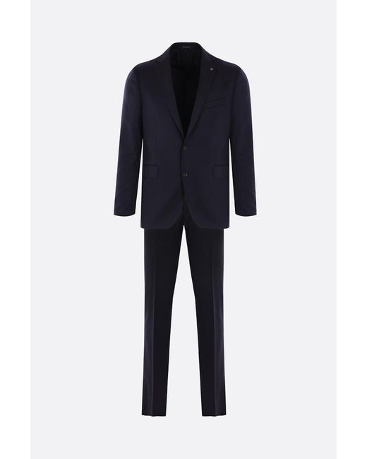 Tagliatore Blue Bruce Three-Piece Suit for men