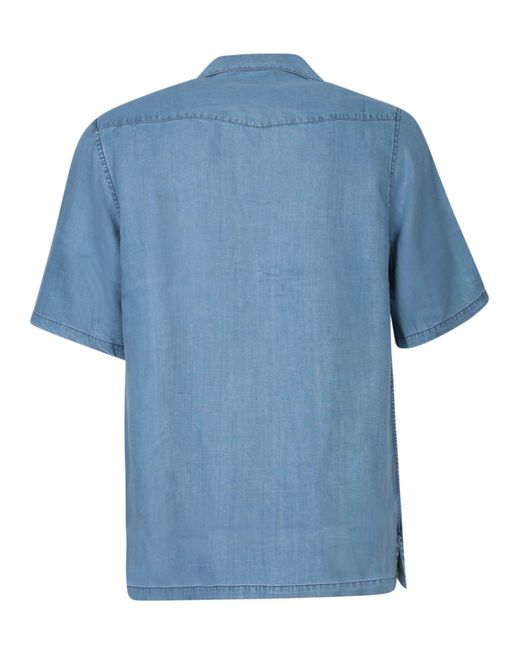 Officine Generale Blue Shirts for men