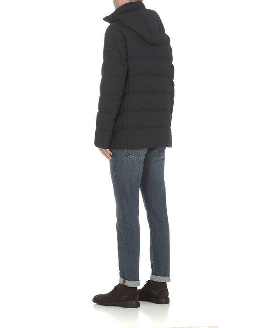 Fay Blue Double-breasted Padded Down Jacket for men