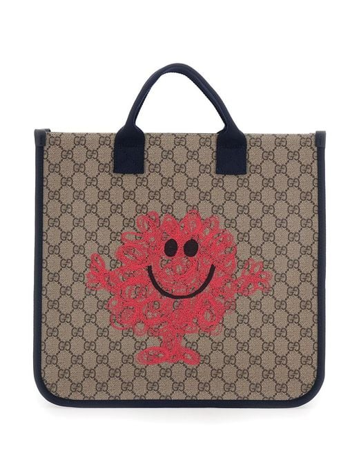 Gucci Pink Handbag Leather Trim Polyurethane Shoulder Bags for men