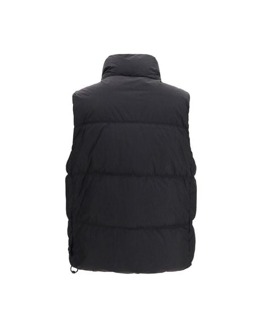 Stone Island Blue Goose Down Sleeveless Jacket Clothing for men