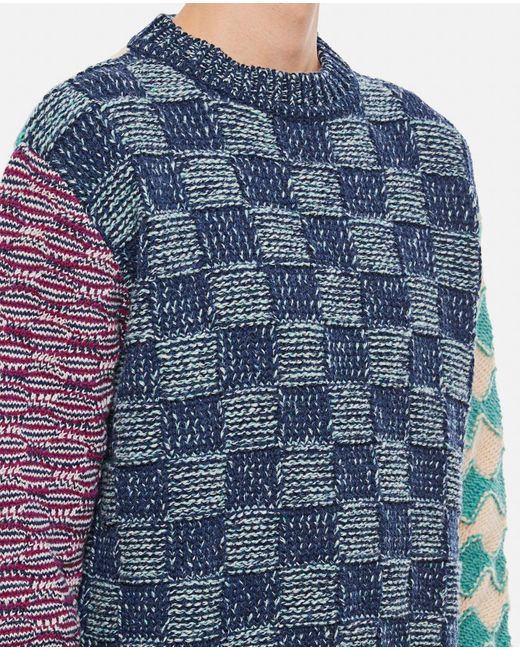 Marni Blue Roundneck Sweater for men