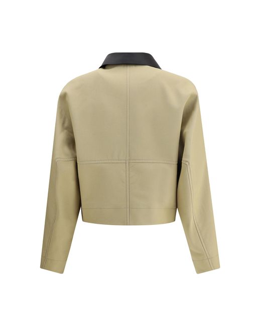 Givenchy Natural Cropped Cotton And Wool Caban Jacket