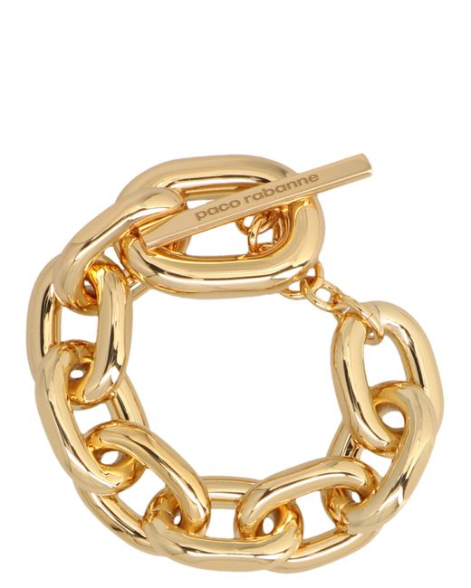 Rabanne Metallic Xl Link Brac Bracelet Brass Jewelry