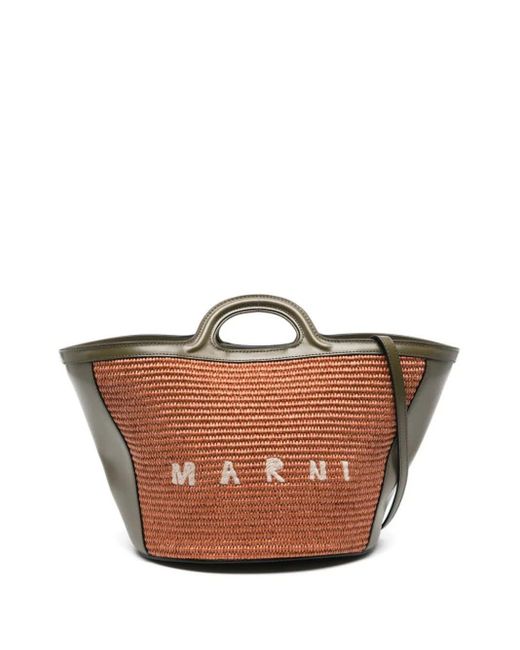 Marni Brown Small Tropicalia Summer Bag