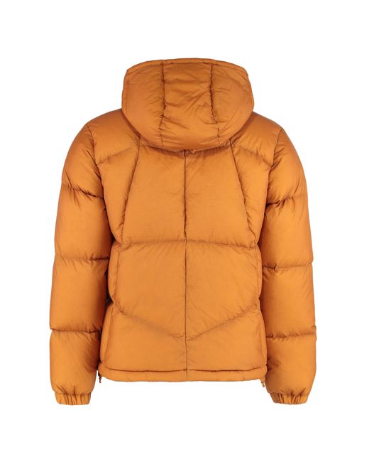 K-Way Orange Short Padded Down Jacket Polyester for men