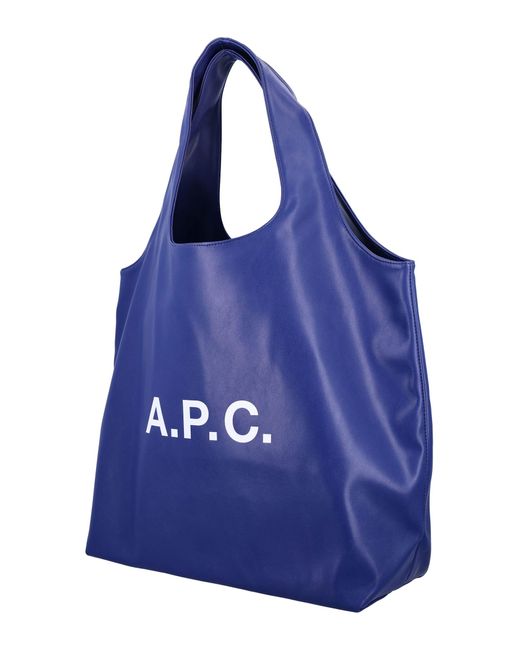 A P C Ninon Tote Bag In Blue Lyst UK a-p-c-ninon-tote-bag-in-blue-lyst-uk