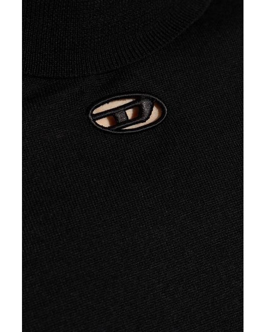 DIESEL Black Sweater K-Varta for men