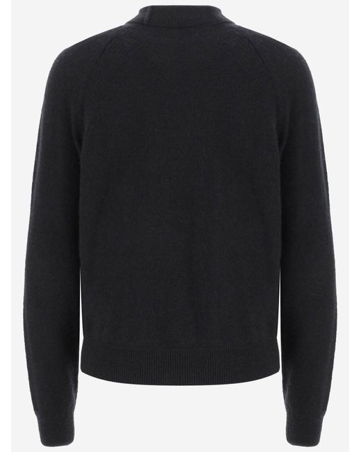 Sa Su Phi Black Cashmere And Silk Knit Sweater