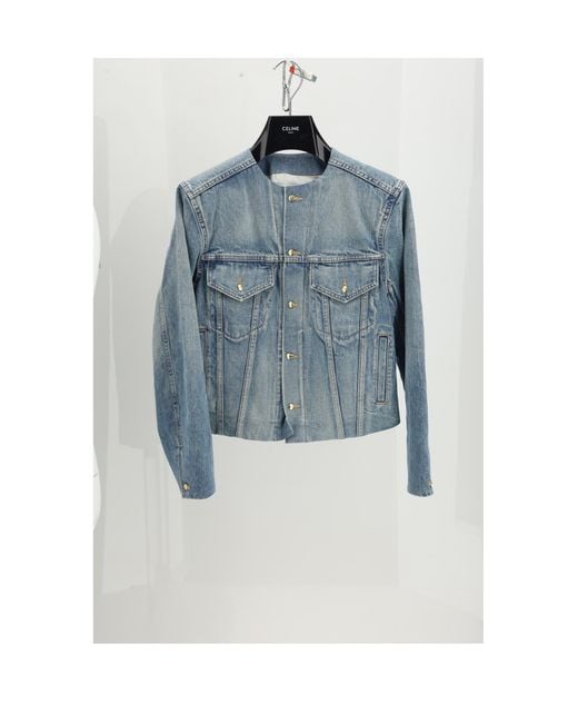 Céline Blue Jacket Cotton