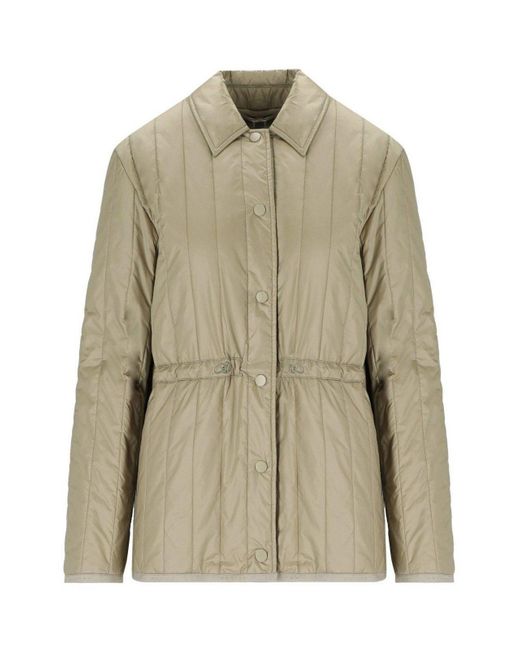 【関税＆送料込み】Max Mara Eritrea Beige Padded Jacket Weekend by Maxmara Mm Mara Eritrea Button-Up Padded Jacket
