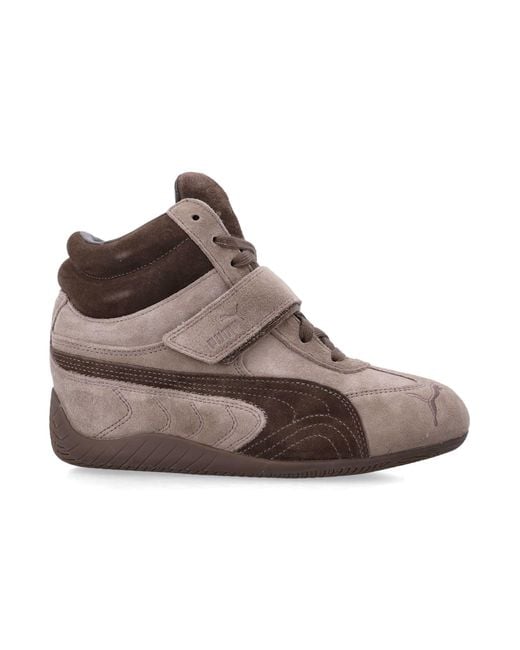 PUMA Brown Speedcat Wedge Sneakers