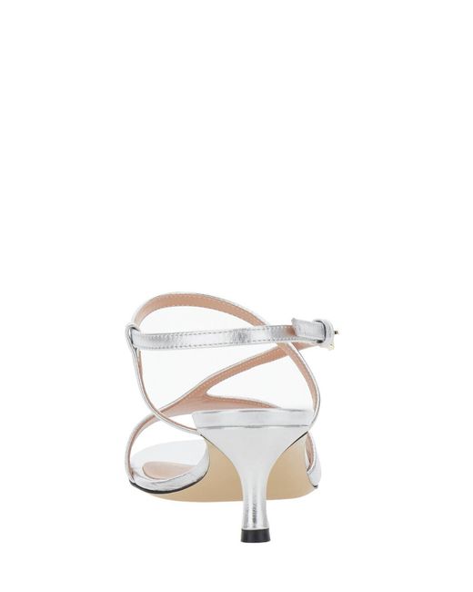 Pollini White Heeled Sandals