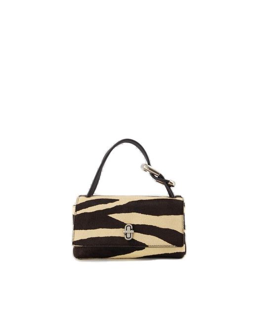 Marc Jacobs Black Zebra Print Mini Dual Tote