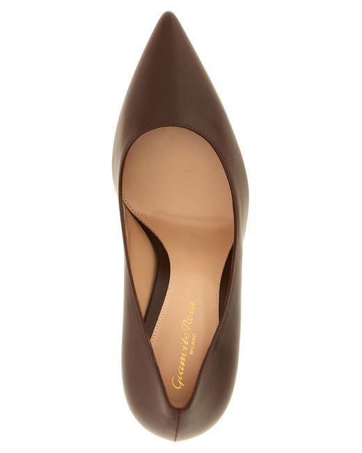 Gianvito Rossi Brown Calfskin High Heel Pumps