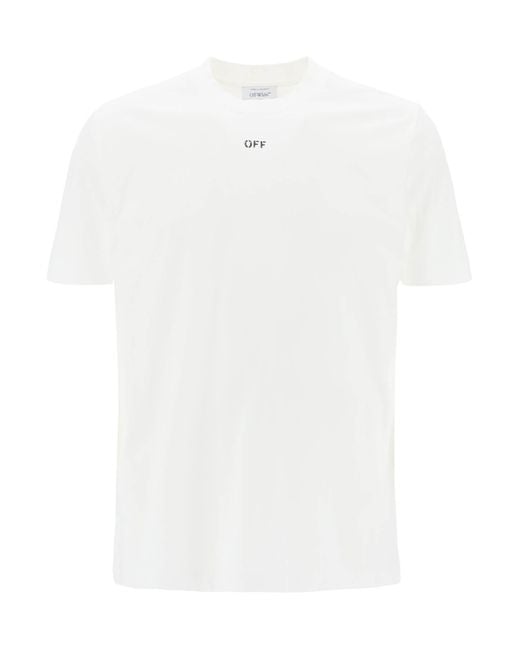 Off-White c/o Virgil Abloh White Crew-neck T-shirt With Off Print for men