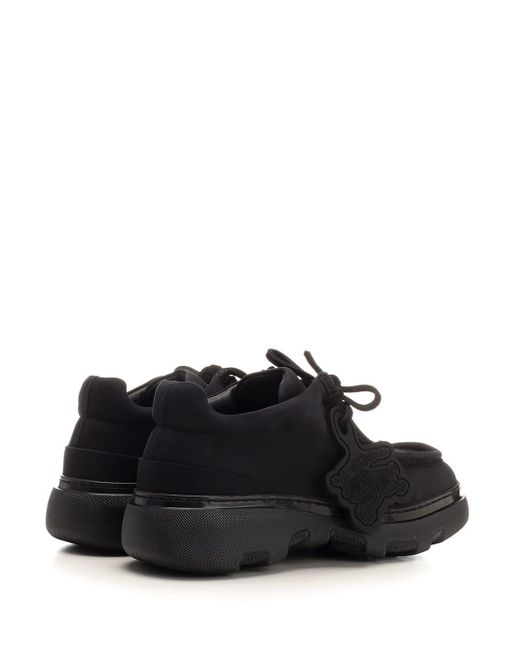 Burberry Creeper Shearling Shoes in Black for Men | Lyst