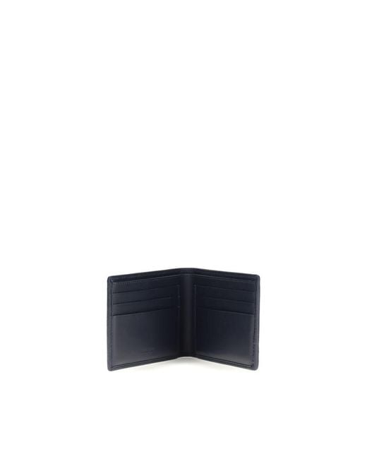 Ferragamo Gray Calf Leather Bos Taurus Wallet for men