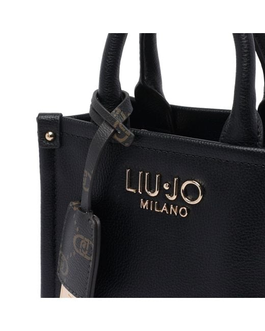Liu Jo Black Logo Tote Bag