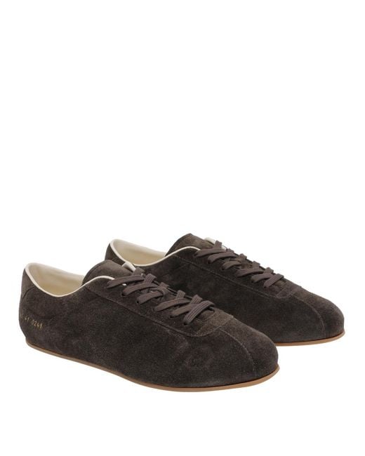 Common Projects Black Sneakers Suede Leather/Rubber Sole for men