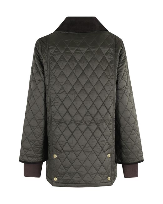Barbour Black Modern Beadnell Quilt Jacket