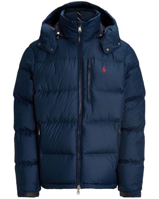 Polo Ralph Lauren Blue Down Jacket Gorham Polyester Padded for men