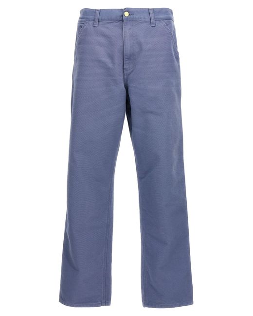 Carhartt Blue 'Single Knee' Trousers for men