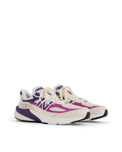 New Balance White 990V6 Made for men