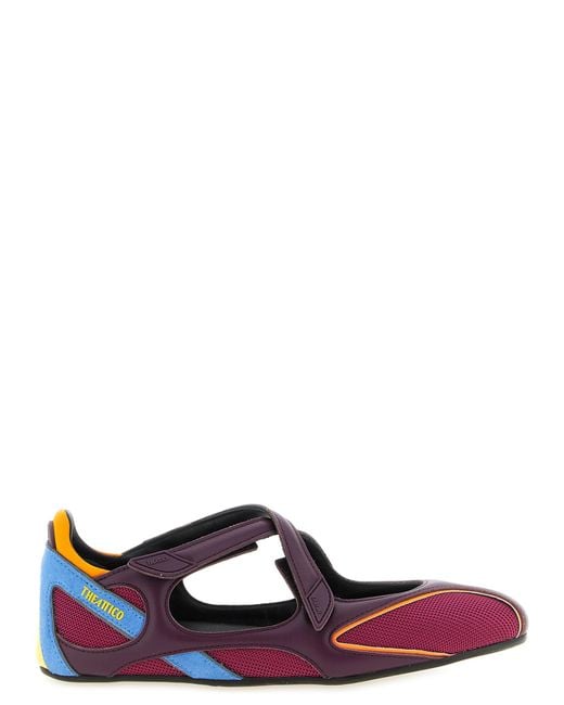 The Attico Purple Polyethylene Ballet Flats