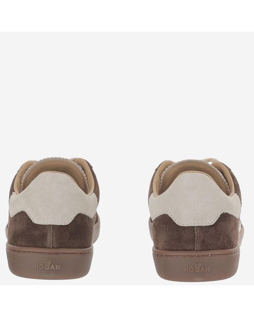 Hogan Brown Sneakers Cool Suede Trainers
