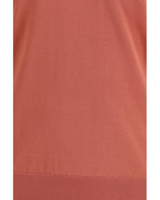 Brunello Cucinelli Pink Sweater Cotton Peach-Mist for men