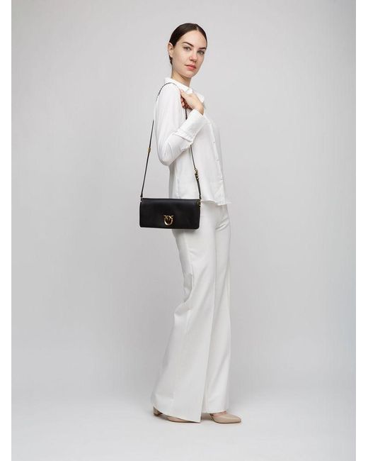 Pinko Black Shoulder Bag Leather Shoulder-Bags