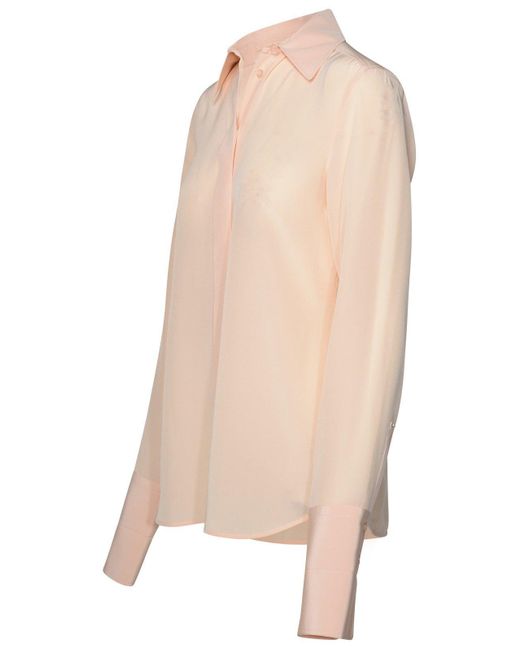 Sportmax Pink Buttoned Long-Sleeved Shirt