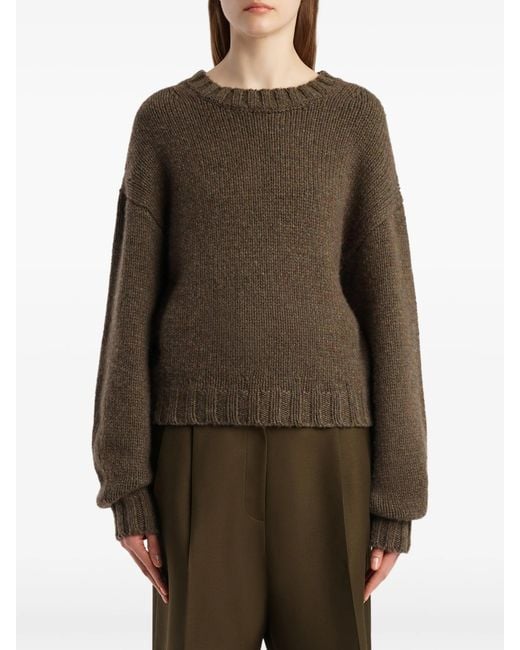 Khaite Brown Pull Gemma En Maille Cachemire Knitwear