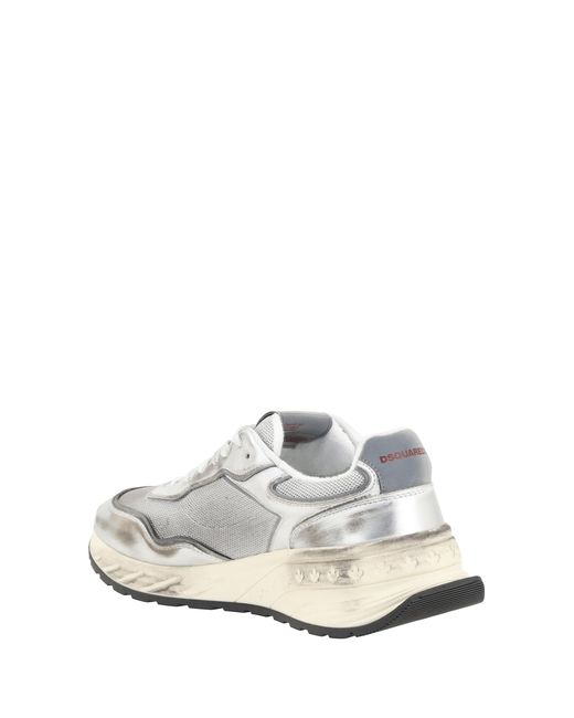 DSquared² White Sneakers Sprinter Calf Leather (Bos Taurus) Trainers for men