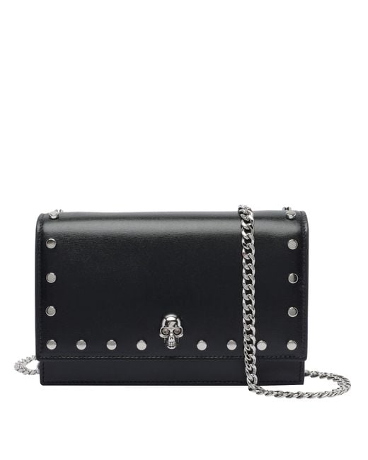 Alexander McQueen Black Small Skull Crossbody Bag