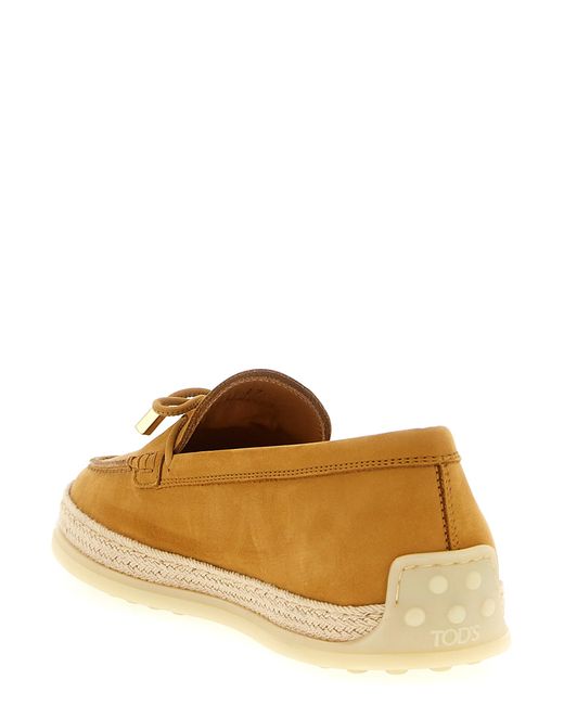 Tod's Brown 'Gomma Rafia 92K' Loafers