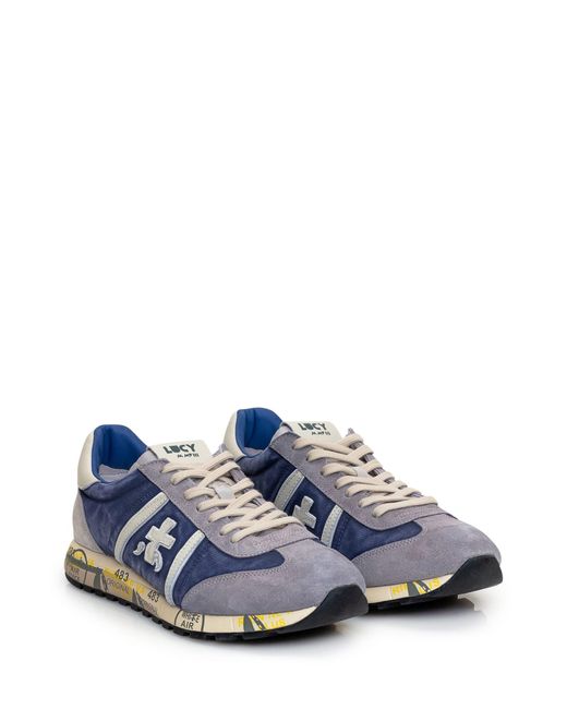 Premiata Blue 'lucy' Low-top Sneakers for men