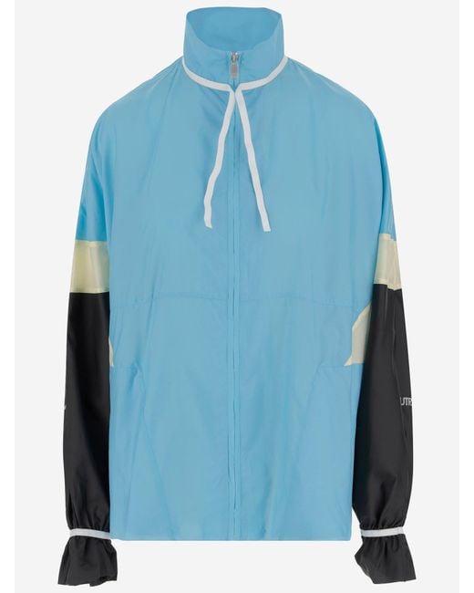 Autry Blue Nylon Bat Jacket