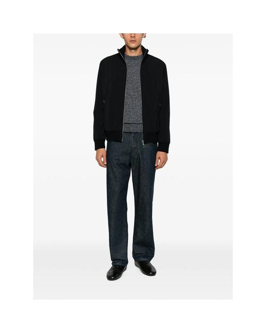 Montecore Black Zip-Up Bomber Jacket for men