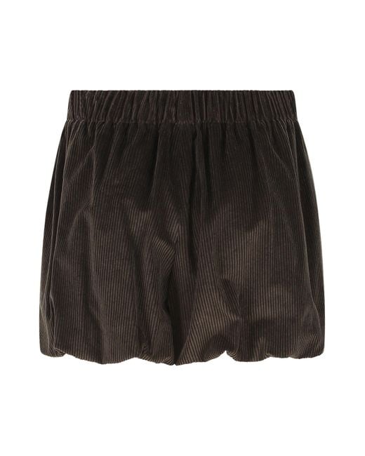 The Mannei Black Cotton Shorts